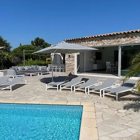 빌라 Mas Du Golfe - Climatisee Avec Piscine Privee Pour 10 Personnes *
